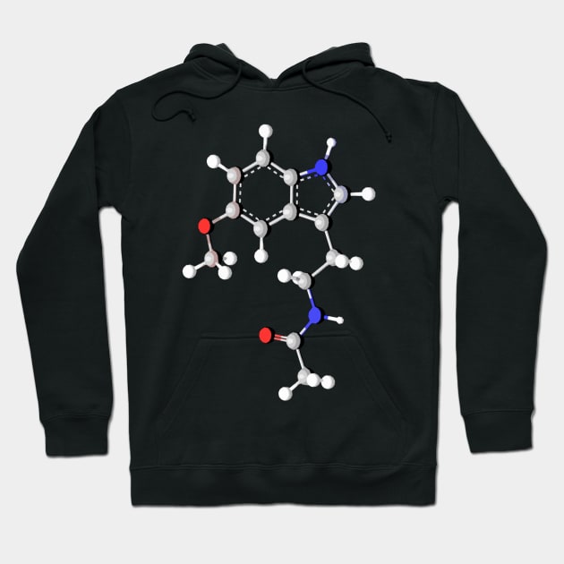 Melatonin Molecule Hoodie by ChemECool